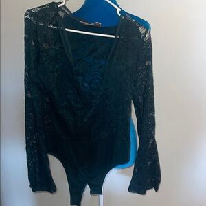 Green Lace Bodysuit